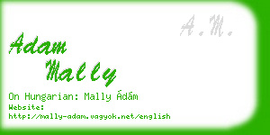 adam mally business card